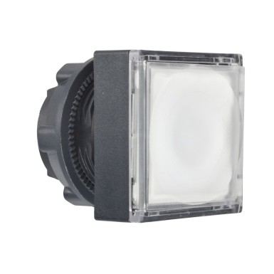 ZB5CH313 - Head for illuminated push button, Harmony XB5, square white flush, 22mm, universal LED, push to release, unmarked - Schneider Electric - Head for illuminated push button, Harmony XB5, square white flush, 22mm, universal LED, push to release, unmarked - Schneider Electric - 0