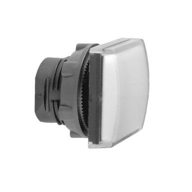 ZB5CV013 - Head for pilot light, Harmony XB5, square white ?22 mm plain lens integral led - Schneider Electric - Head for pilot light, Harmony XB5, square white ?22 mm plain lens integral led - Schneider Electric - 0