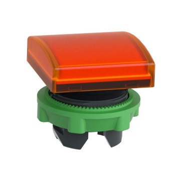 ZB5CV053 - Head for pilot light, Harmony XB5, square orange ?22 mm plain lens integral led - Schneider Electric - Head for pilot light, Harmony XB5, square orange ?22 mm plain lens integral led - Schneider Electric - 1