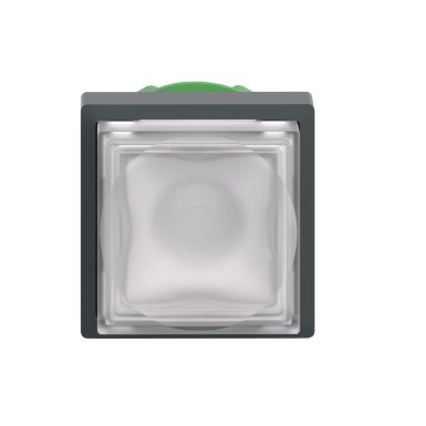 ZB5CW113 - Head for illuminated push button, Harmony XB5, white square projecting, 22mm, universal LED, spring return, unmarked - Schneider Electric - Head for illuminated push button, Harmony XB5, white square projecting, 22mm, universal LED, spring return, unmarked - Schneider Electric - 1