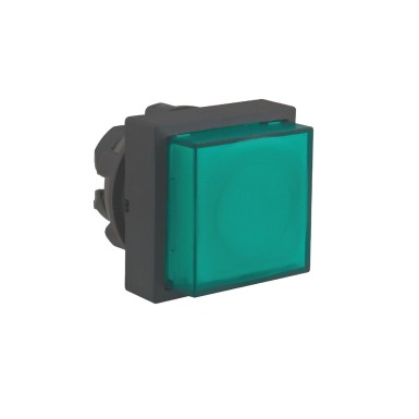 ZB5CW133 - Head for illuminated push button, Harmony XB5, green square projecting, 22mm, universal LED, spring return, unmarked - Schneider Electric - Head for illuminated push button, Harmony XB5, green square projecting, 22mm, universal LED, spring return, unmarked - Schneider Electric - 0
