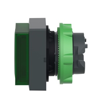 ZB5CW133 - Head for illuminated push button, Harmony XB5, green square projecting, 22mm, universal LED, spring return, unmarked - Schneider Electric - Head for illuminated push button, Harmony XB5, green square projecting, 22mm, universal LED, spring return, unmarked - Schneider Electric - 4
