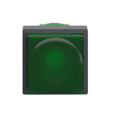 ZB5CW133 - Head for illuminated push button, Harmony XB5, green square projecting, 22mm, universal LED, spring return, unmarked - Schneider Electric - Head for illuminated push button, Harmony XB5, green square projecting, 22mm, universal LED, spring return, unmarked - Schneider Electric - 6