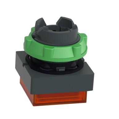 ZB5CW153 - Head for illuminated push button, Harmony XB5, plastic, orange projecting, 22mm, universal LED, for insertion of legend - Schneider Electric - Head for illuminated push button, Harmony XB5, plastic, orange projecting, 22mm, universal LED, for insertion of legend - Schneider Electric - 1