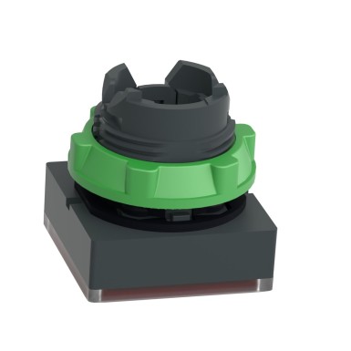 ZB5CW343 - Head for illuminated push button, Harmony XB5, red square square flush 22mm, universal LED, for insertion of legend - Schneider Electric - Head for illuminated push button, Harmony XB5, red square square flush 22mm, universal LED, for insertion of legend - Schneider Electric - 4