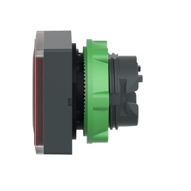 ZB5CW343 - Head for illuminated push button, Harmony XB5, red square square flush 22mm, universal LED, for insertion of legend - Schneider Electric - Head for illuminated push button, Harmony XB5, red square square flush 22mm, universal LED, for insertion of legend - Schneider Electric - 5