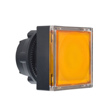 ZB5CW353 - Head for illuminated push button, Harmony XB5, orange square flush, 22mm, universal LED, spring return, unmarked - Schneider Electric - Head for illuminated push button, Harmony XB5, orange square flush, 22mm, universal LED, spring return, unmarked - Schneider Electric - 0