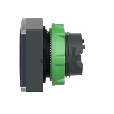 ZB5CW363 - Head for illuminated push button, Harmony XB5, plastic, blue square flush, 22mm, universal LED, for insertion of legend - Schneider Electric - Head for illuminated push button, Harmony XB5, plastic, blue square flush, 22mm, universal LED, for insertion of legend - Schneider Electric - 5