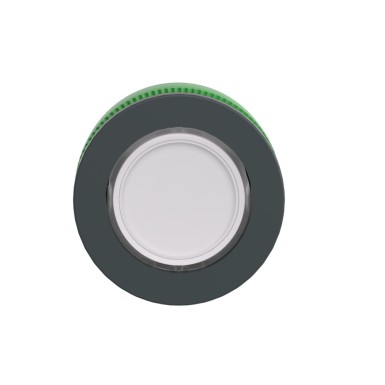 ZB5FA18 - Head for illuminated push button, Harmony XB5, antimicrobial, plastic, white flush mounted, 30mm, universal LED, - Schneider Electric - Head for illuminated push button, Harmony XB5, antimicrobial, plastic, white flush mounted, 30mm, universal LED, - Schneider Electric - 3