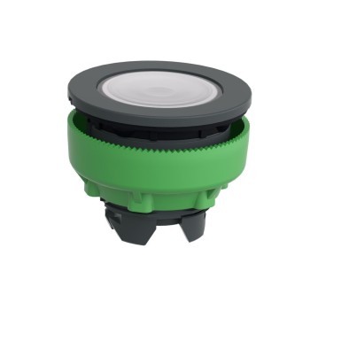 ZB5FA18 - Head for illuminated push button, Harmony XB5, antimicrobial, plastic, white flush mounted, 30mm, universal LED, - Schneider Electric - Head for illuminated push button, Harmony XB5, antimicrobial, plastic, white flush mounted, 30mm, universal LED, - Schneider Electric - 5