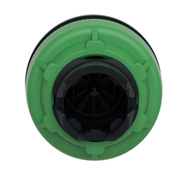 ZB5FA2 - Antimicrobial Flush mounted push button head, Harmony XB5, plastic, black, 30mm, spring return, unmarked - Schneider Electric - Antimicrobial Flush mounted push button head, Harmony XB5, plastic, black, 30mm, spring return, unmarked - Schneider Electric - 3