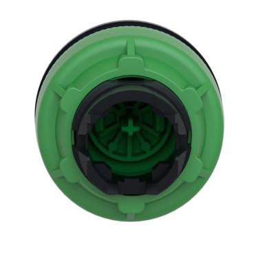 ZB5FA3 - Antimicrobial Flush mounted push button head, Harmony XB5, plastic, green, 30mm, spring return, unmarked - Schneider Electric - Antimicrobial Flush mounted push button head, Harmony XB5, plastic, green, 30mm, spring return, unmarked - Schneider Electric - 2