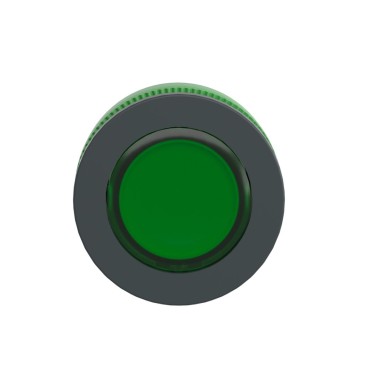 ZB5FA38 - Head for illuminated push button, Harmony XB5, antimicrobial, plastic, green flush mounted, 30mm, universal LED, - Schneider Electric - Head for illuminated push button, Harmony XB5, antimicrobial, plastic, green flush mounted, 30mm, universal LED, - Schneider Electric - 2