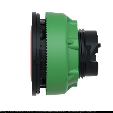 ZB5FA4 - Antimicrobial Flush mounted push button head, Harmony XB5, plastic, red, 30mm, spring return, unmarked - Schneider Electric - Antimicrobial Flush mounted push button head, Harmony XB5, plastic, red, 30mm, spring return, unmarked - Schneider Electric - 1