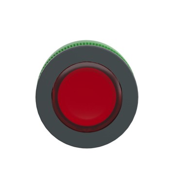 ZB5FA48 - Head for illuminated push button, Harmony XB5, antimicrobial, plastic, red flush mounted, 30mm, universal LED, - Schneider Electric - Head for illuminated push button, Harmony XB5, antimicrobial, plastic, red flush mounted, 30mm, universal LED, - Schneider Electric - 2