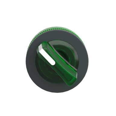 ZB5FK1233 - Head for illuminated selector switch, Harmony XB5, universal LED, green handle, flush, 22mm, 2 positions, stay put - Schneider Electric - Head for illuminated selector switch, Harmony XB5, universal LED, green handle, flush, 22mm, 2 positions, stay put - Schneider Electric - 2