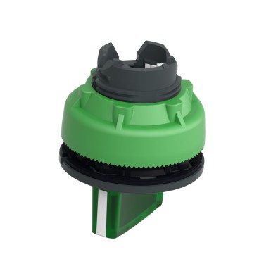 ZB5FK1233 - Head for illuminated selector switch, Harmony XB5, universal LED, green handle, flush, 22mm, 2 positions, stay put - Schneider Electric - Head for illuminated selector switch, Harmony XB5, universal LED, green handle, flush, 22mm, 2 positions, stay put - Schneider Electric - 4