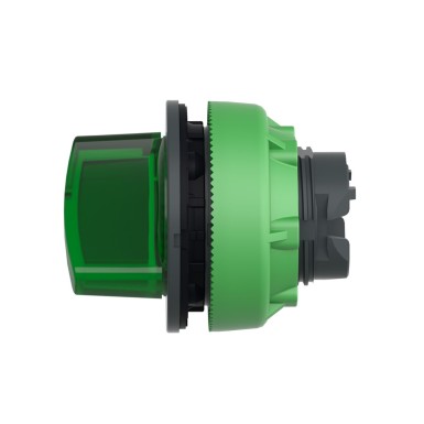 ZB5FK1233 - Head for illuminated selector switch, Harmony XB5, universal LED, green handle, flush, 22mm, 2 positions, stay put - Schneider Electric - Head for illuminated selector switch, Harmony XB5, universal LED, green handle, flush, 22mm, 2 positions, stay put - Schneider Electric - 5