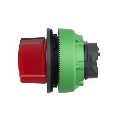 ZB5FK1243 - Head for illuminated selector switch, Harmony XB5, plastic, red handle, universal LED, 2 positions, stay put - Schneider Electric - Head for illuminated selector switch, Harmony XB5, plastic, red handle, universal LED, 2 positions, stay put - Schneider Electric - 5