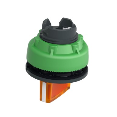 ZB5FK1253 - Head for illuminated selector switch, Harmony XB5, plastic, orange handle, universal LED, 2 positions, stay put - Schneider Electric - Head for illuminated selector switch, Harmony XB5, plastic, orange handle, universal LED, 2 positions, stay put - Schneider Electric - 2