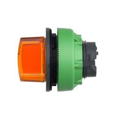 ZB5FK1253 - Head for illuminated selector switch, Harmony XB5, plastic, orange handle, universal LED, 2 positions, stay put - Schneider Electric - Head for illuminated selector switch, Harmony XB5, plastic, orange handle, universal LED, 2 positions, stay put - Schneider Electric - 6