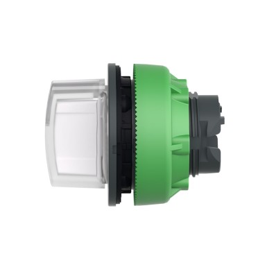 ZB5FK1313 - Head for illuminated selector switch, Harmony XB5, plastic, white handle, flush mounted, universal LED, 3 positions - Schneider Electric - Head for illuminated selector switch, Harmony XB5, plastic, white handle, flush mounted, universal LED, 3 positions - Schneider Electric - 4