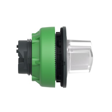 ZB5FK1413 - Head for illuminated selector switch, Harmony XB5, plastic, white handle, universal LED, 2 positions, spring return - Schneider Electric - Head for illuminated selector switch, Harmony XB5, plastic, white handle, universal LED, 2 positions, spring return - Schneider Electric - 1