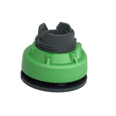 ZB5FW133 - Head for illuminated push button, Harmony XB5, plastic, green projecting, universal LED, spring return, unmarked - Schneider Electric - Head for illuminated push button, Harmony XB5, plastic, green projecting, universal LED, spring return, unmarked - Schneider Electric - 3