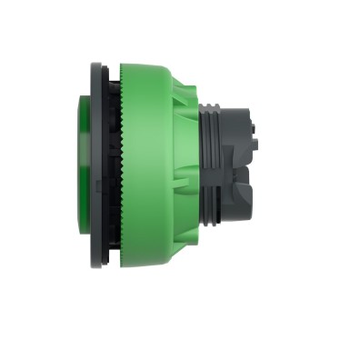 ZB5FW133 - Head for illuminated push button, Harmony XB5, plastic, green projecting, universal LED, spring return, unmarked - Schneider Electric - Head for illuminated push button, Harmony XB5, plastic, green projecting, universal LED, spring return, unmarked - Schneider Electric - 5