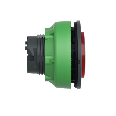 ZB5FW143 - Head for illuminated push button, Harmony XB5, plastic, red projecting, universal LED, spring return, unmarked - Schneider Electric - Head for illuminated push button, Harmony XB5, plastic, red projecting, universal LED, spring return, unmarked - Schneider Electric - 1