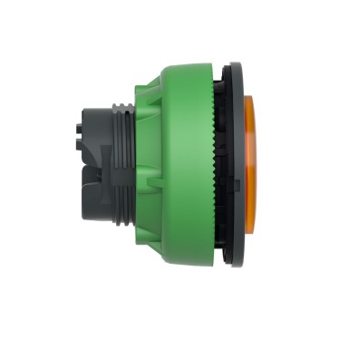 ZB5FW153 - Head for illuminated push button, Harmony XB5, plastic, orange projecting, universal LED, spring return, unmarked - Schneider Electric - Head for illuminated push button, Harmony XB5, plastic, orange projecting, universal LED, spring return, unmarked - Schneider Electric - 1