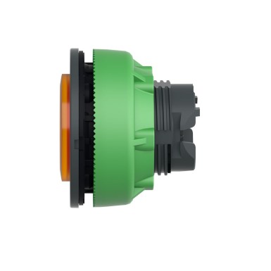 ZB5FW153 - Head for illuminated push button, Harmony XB5, plastic, orange projecting, universal LED, spring return, unmarked - Schneider Electric - Head for illuminated push button, Harmony XB5, plastic, orange projecting, universal LED, spring return, unmarked - Schneider Electric - 4