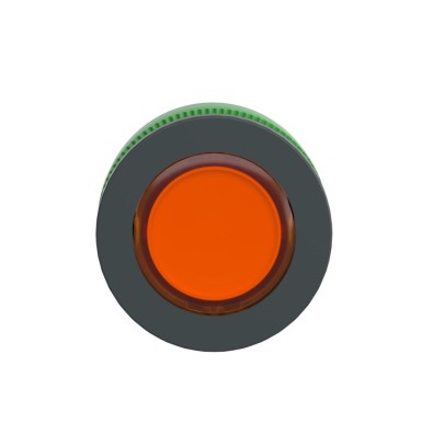 ZB5FW353 - Head for illuminated push button, Harmony XB5, antimicrobial, plastic, orange, 30mm, universal LED, plain lens - Schneider Electric - Head for illuminated push button, Harmony XB5, antimicrobial, plastic, orange, 30mm, universal LED, plain lens - Schneider Electric - 3