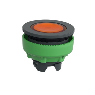 ZB5FW353 - Head for illuminated push button, Harmony XB5, antimicrobial, plastic, orange, 30mm, universal LED, plain lens - Schneider Electric - Head for illuminated push button, Harmony XB5, antimicrobial, plastic, orange, 30mm, universal LED, plain lens - Schneider Electric - 6