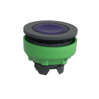 ZB5FW363 - Head for illuminated push button, Harmony XB5, antimicrobial, plastic, blue, 30mm, universal LED, plain lens - Schneider Electric - Head for illuminated push button, Harmony XB5, antimicrobial, plastic, blue, 30mm, universal LED, plain lens - Schneider Electric - 6