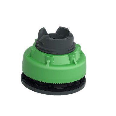 ZB5FW933 - Head for illuminated push button, Harmony XB5, plastic, green flush mounted, 30mm, universal LED, illuminated ring - Schneider Electric - Head for illuminated push button, Harmony XB5, plastic, green flush mounted, 30mm, universal LED, illuminated ring - Schneider Electric - 1