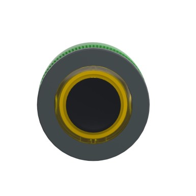 ZB5FW983 - Head for illuminated push button, Harmony XB5, plastic, yellow flush mounted, 30mm, universal LED, illuminated ring - Schneider Electric - Head for illuminated push button, Harmony XB5, plastic, yellow flush mounted, 30mm, universal LED, illuminated ring - Schneider Electric - 6