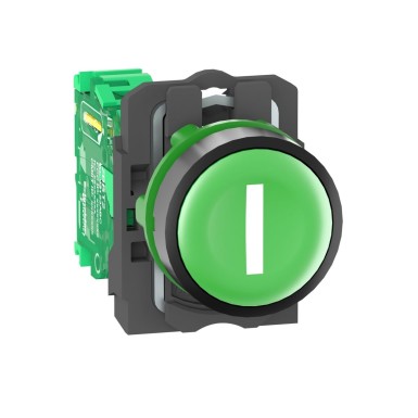 ZB5RTA331 - Wireless and batteryless transmitter, Harmony XB5R, push button, plastic, green, 22mm, spring return, marked I - Schneider Electric - Wireless and batteryless transmitter, Harmony XB5R, push button, plastic, green, 22mm, spring return, marked I - Schneider Electric - 0