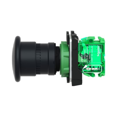 ZB5RTC2 - Wireless and batteryless transmitter,transmitter, Harmony XB5R, mushroom head 40mm, plastic, black, 22mm, spring return - Schneider Electric - Wireless and batteryless transmitter,transmitter, Harmony XB5R, mushroom head 40mm, plastic, black, 22mm, spring return - Schneider Electric - 2