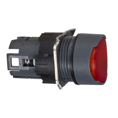 ZB6AF4 - Head for illuminated push button, Harmony XB6, red flush pushbutton ? 16 latching integral LED - Schneider Electric - Head for illuminated push button, Harmony XB6, red flush pushbutton ? 16 latching integral LED - Schneider Electric - 0