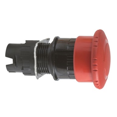 ZB6AS834 - Head for emergency stop push button, Harmony XB6, red mushroom 30mm, 16mm, trigger/latching turn to release, unmarked - Schneider Electric - Head for emergency stop push button, Harmony XB6, red mushroom 30mm, 16mm, trigger/latching turn to release, unmarked - Schneider Electric - 0