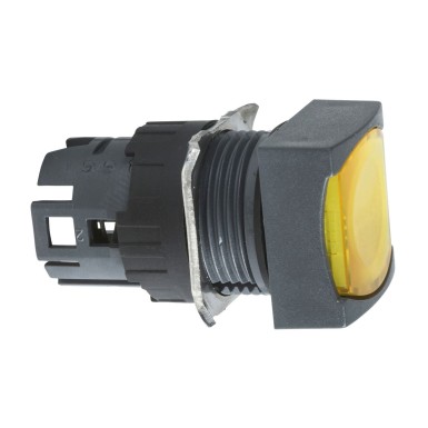 ZB6CF5 - Head for illuminated push button, Harmony XB6, yellow square flush pushbutton Ш 16 latching integral LED - Schneider Electric - Head for illuminated push button, Harmony XB6, yellow square flush pushbutton Ш 16 latching integral LED - Schneider Electric - 0