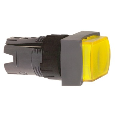 ZB6DE5 - Head for illuminated push button, Harmony XB6, yellow rectang projecting pushbutton Ш 16 spring return 12...24 V - Schneider Electric - Head for illuminated push button, Harmony XB6, yellow rectang projecting pushbutton Ш 16 spring return 12...24 V - Schneider Electric - 0