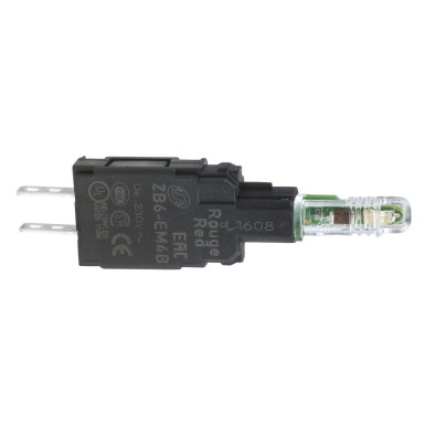 ZB6EM4B - Complete body for pilot lights, Harmony XB6, red light block, with body/fixing collar, integral LED, 230…240V AC - Schneider Electric - Complete body for pilot lights, Harmony XB6, red light block, with body/fixing collar, integral LED, 230…240V AC - Schneider Electric - 0