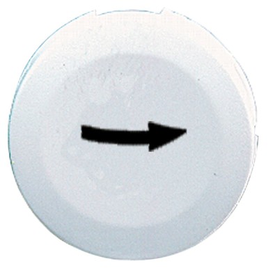 ZB6YA121 - Harmony XB6, white cap marked right arrow for circular non illuminated pushbutton ? 16 - Schneider Electric - Harmony XB6, white cap marked right arrow for circular non illuminated pushbutton ? 16 - Schneider Electric - 0