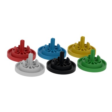 ZBAF9 - Harmony XB4, Harmony XB5, Antimicrobial set of 6 colors plain cap for flush mounted push button - Schneider Electric - Harmony XB4, Harmony XB5, Antimicrobial set of 6 colors plain cap for flush mounted push button - Schneider Electric - 1