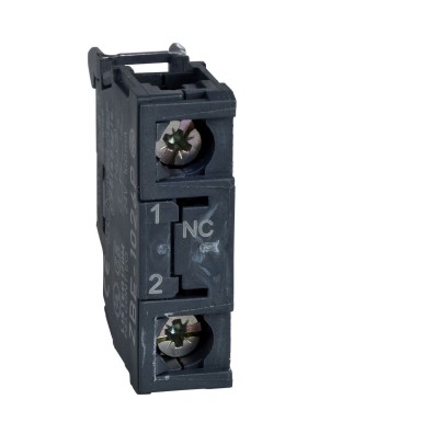 ZBE1026 - Single contact block, Harmony XB4, silver alloy, gold flashed, screw clamp terminal, 1NC - Schneider Electric - Single contact block, Harmony XB4, silver alloy, gold flashed, screw clamp terminal, 1NC - Schneider Electric - 0