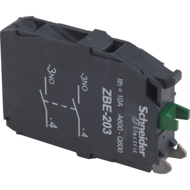 ZBE203 - Harmony - double contact block - 2 NO - screw clamp connection - Schneider Electric - Harmony - double contact block - 2 NO - screw clamp connection - Schneider Electric - 0