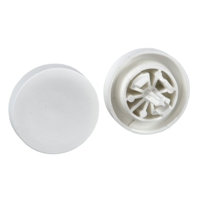 ZBL1 - White cap unmarked for circular projecting pushbutton ?22 - Schneider Electric - White cap unmarked for circular projecting pushbutton ?22 - Schneider Electric - 0