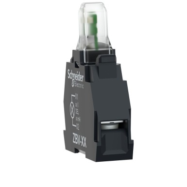 ZBVB8 - Harmony XB4, Light block for head ?22, yellow, integral LED, 24 V AC/DC - Schneider Electric - Harmony XB4, Light block for head ?22, yellow, integral LED, 24 V AC/DC - Schneider Electric - 4